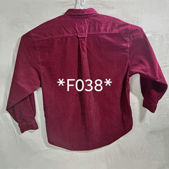 Fargo Vtg 90s Men Large Maroon Corduroy Button Down Long Sleeve Oversized Shirt - Picture 6 of 6